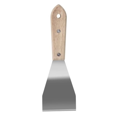 3” SS Bent Burn‐Off Scraper, 4‐1/2 Wood Handle